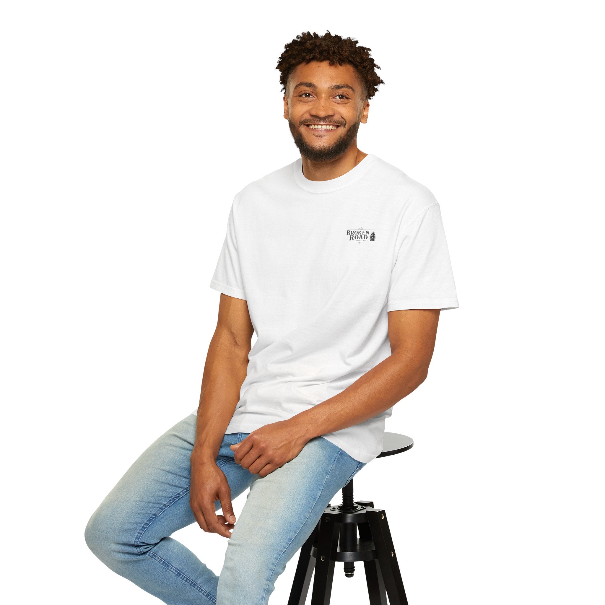 The Last Streetlight™ | Premium Garment-Dyed T-Shirt | Broken Road Apparel Co.