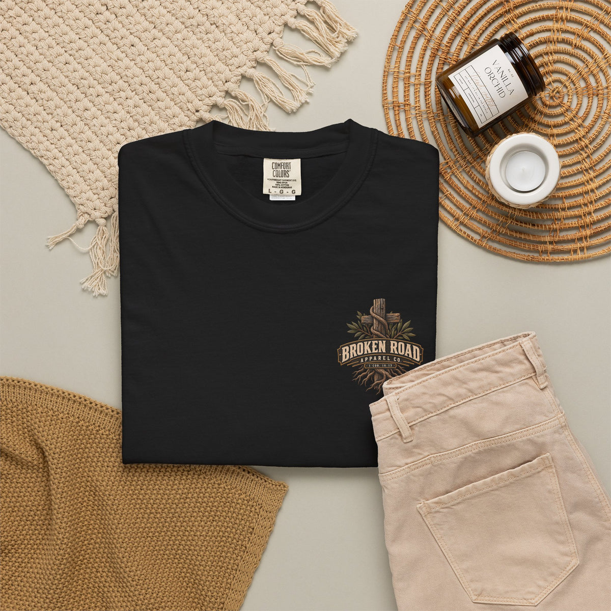 Stand Firm™ - The Narrow Road Collection | Premium Garment-Dyed T-Shirt | Broken Road Apparel Co.