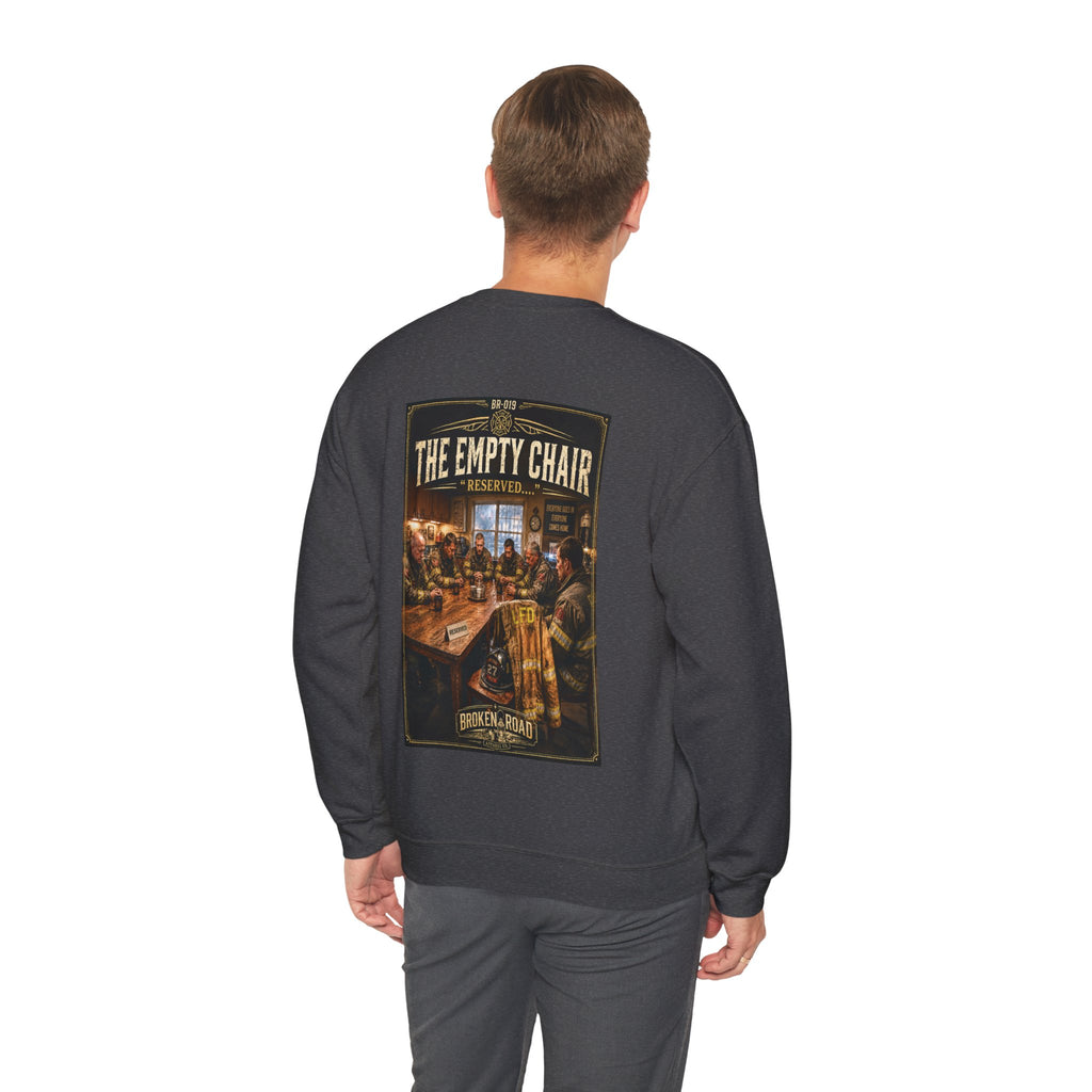 The Empty Chair™ | Heavy Blend Crewneck Sweatshirt | Broken Road Apparel Co.