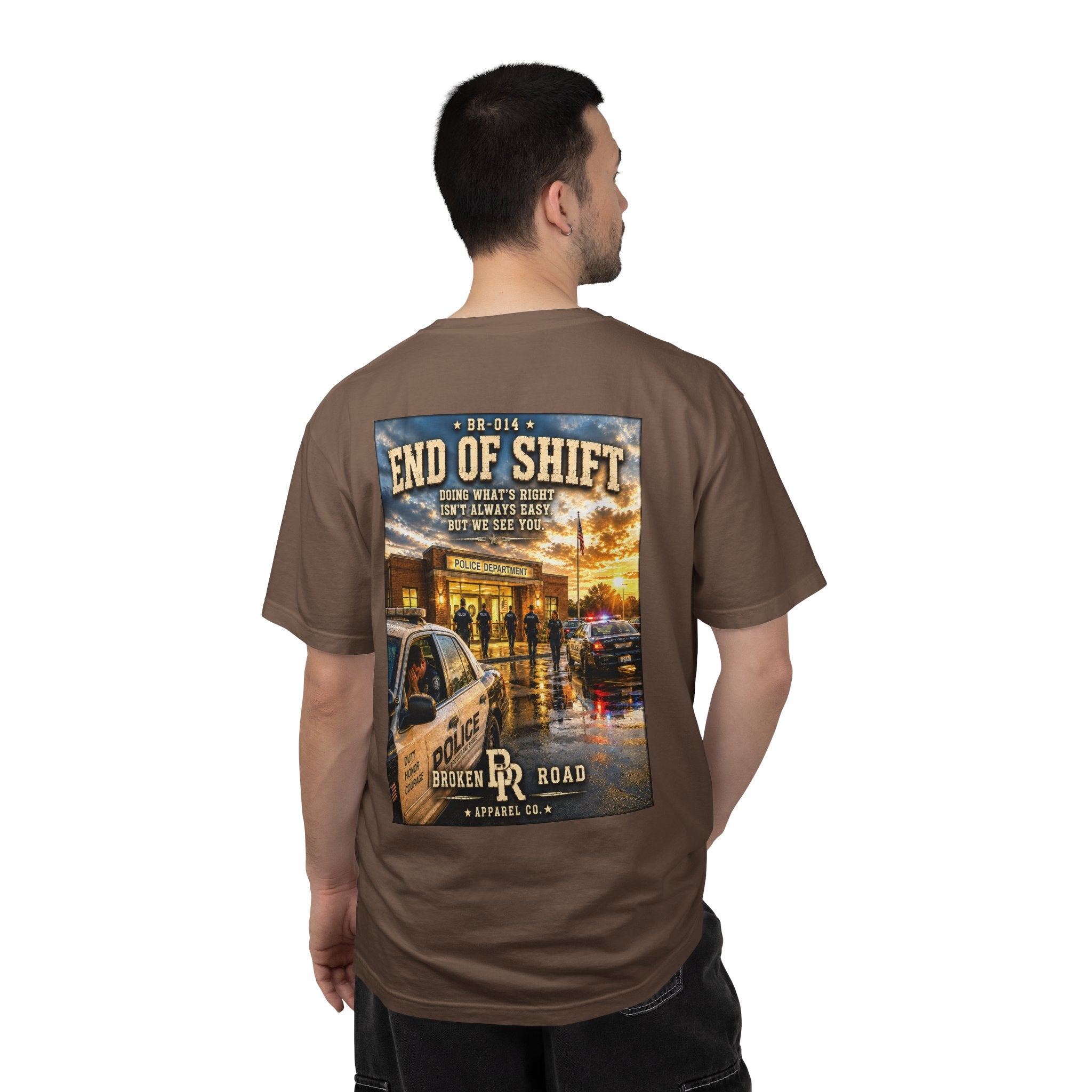 End Of Shift™ | Premium Garment-Dyed T-Shirt | Broken Road Apparel Co.