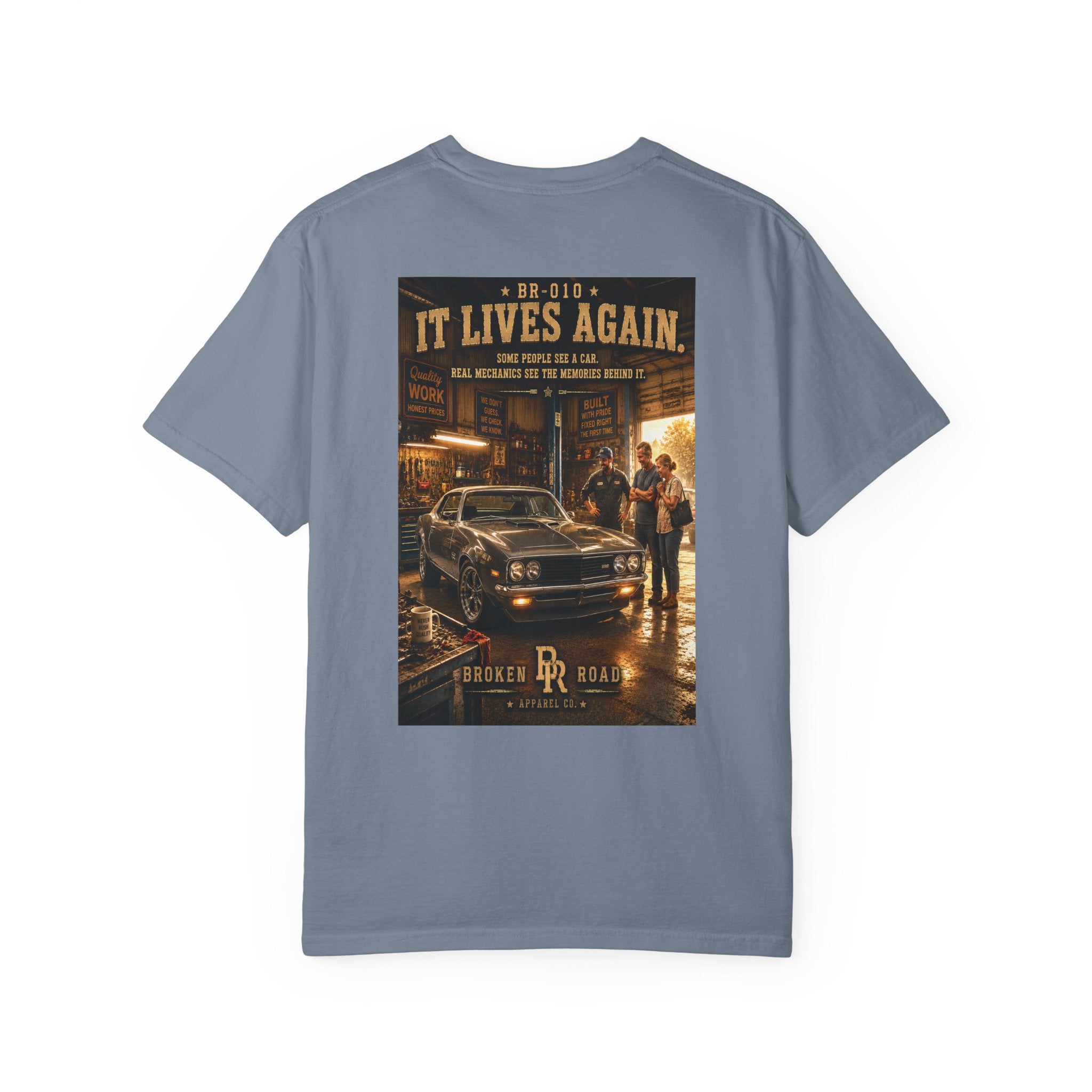It Lives Again™ | Premium Garment-Dyed T-Shirt | Broken Road Apparel Co.