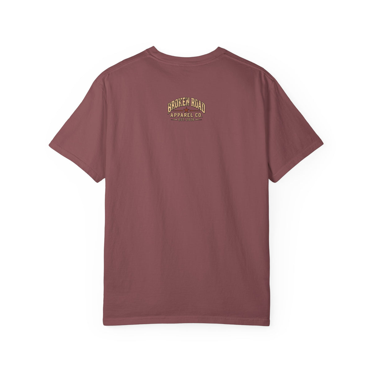 The Road Behind Made Me – Vintage Broken Road T-Shirt / Unisex Garment-Dyed T-shirt