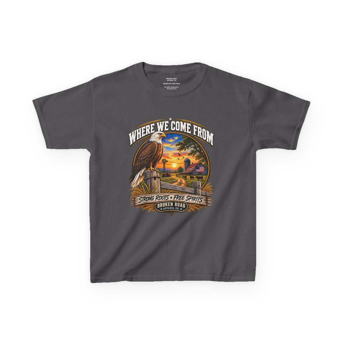 Where We Come From – Kids Graphic Tee | Broken Road Apparel Co.