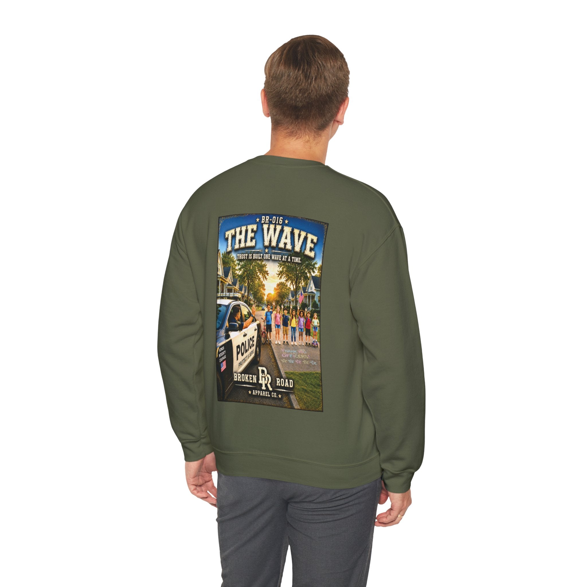 The Wave™ | Heavy Blend Crewneck Sweatshirt | Broken Road Apparel Co.