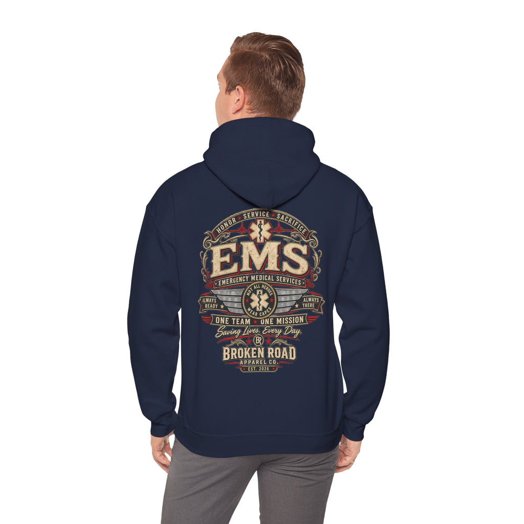 Honor • Service • Sacrifice™ | EMS Heavy Blend Hoodie | Broken Road Apparel Co.