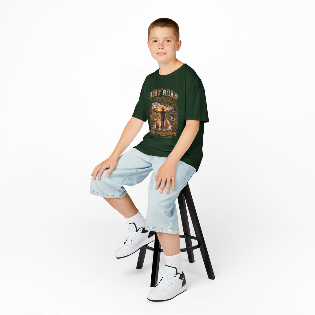 Dirt Road Raised – Male Kids Graphic Tee  | Broken Road Apparel Co.