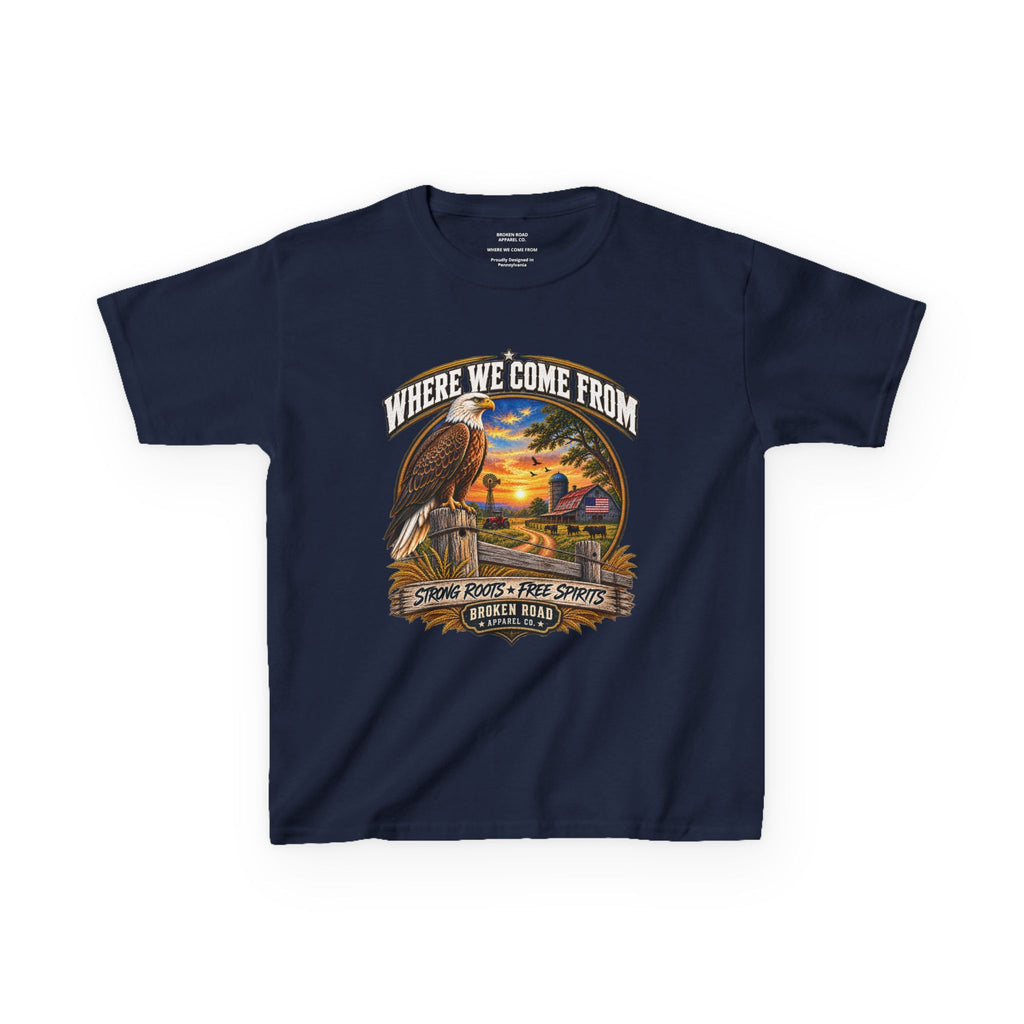 Where We Come From – Kids Graphic Tee | Broken Road Apparel Co.
