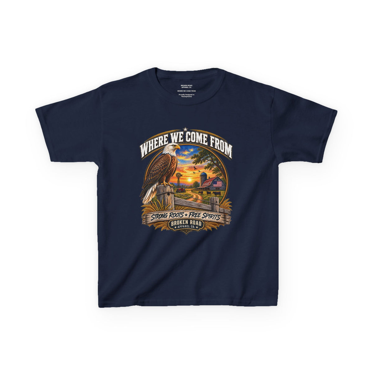 Where We Come From – Kids Graphic Tee | Broken Road Apparel Co.
