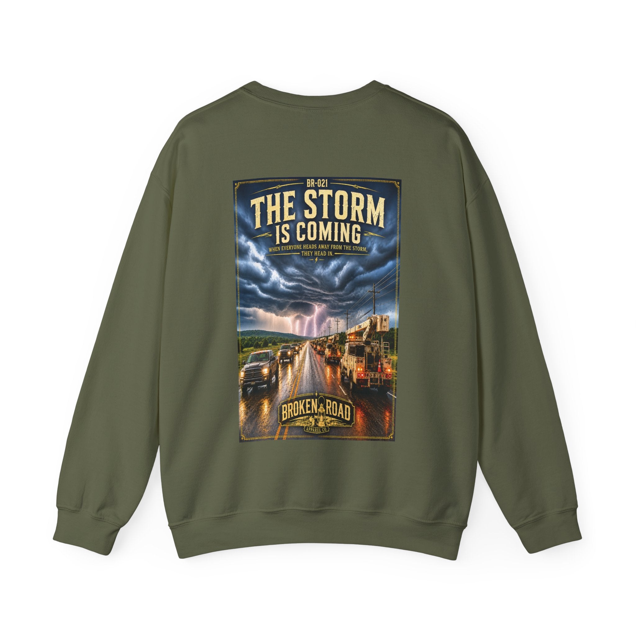 The Storm Is Coming™ | Heavy Blend Crewneck Sweatshirt | Broken Road Apparel Co.