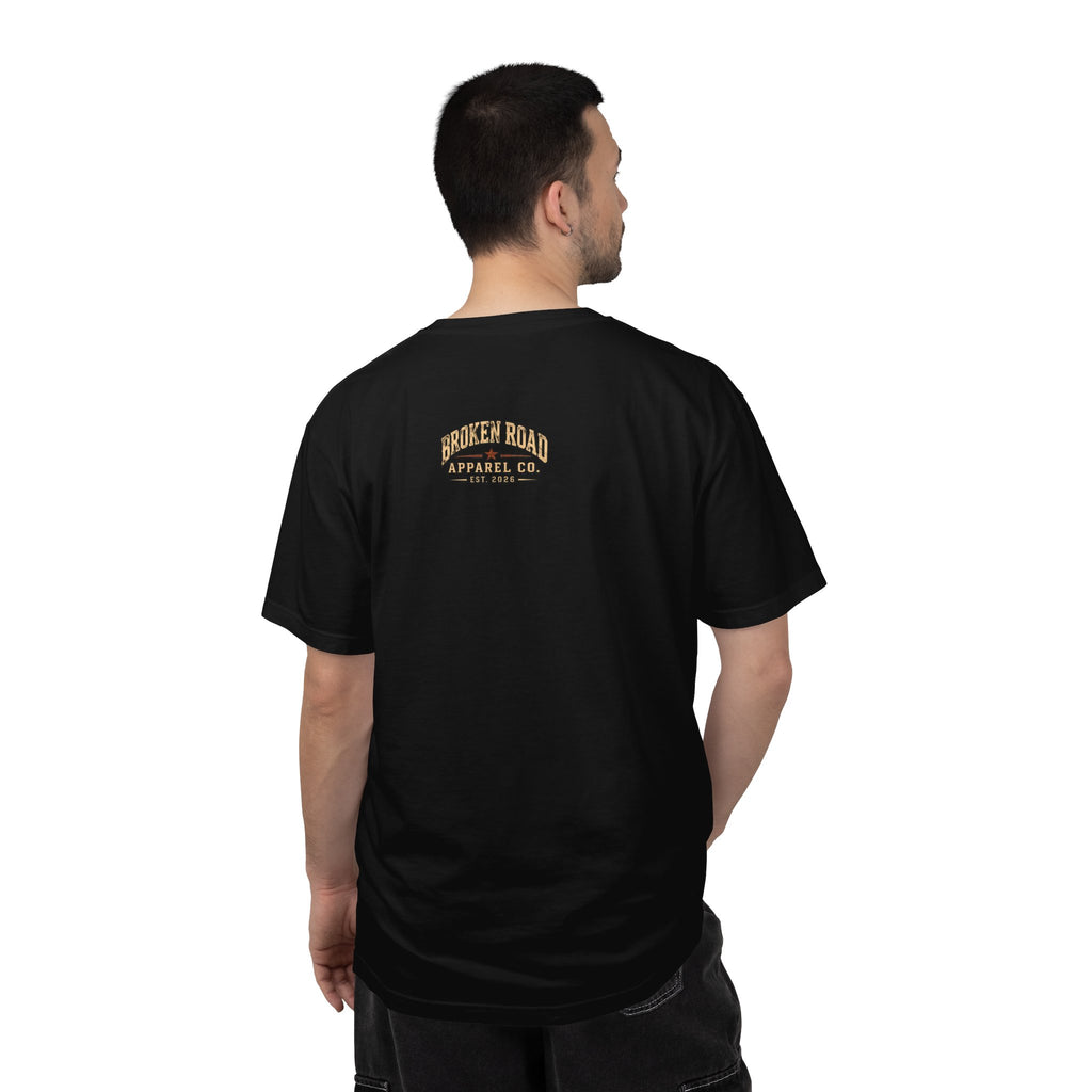 The Road Behind Made Me – Vintage Broken Road T-Shirt / Unisex Garment-Dyed T-shirt