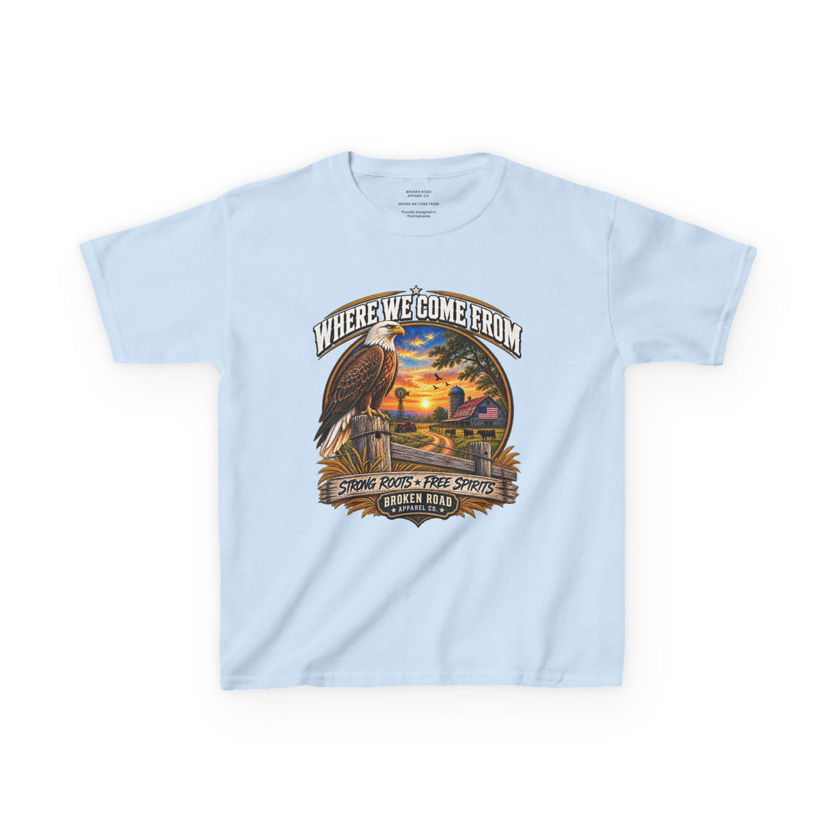 Where We Come From – Kids Graphic Tee | Broken Road Apparel Co.