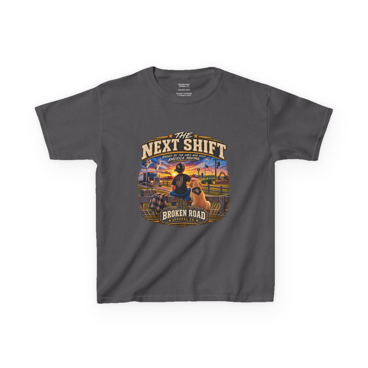 The Next Shift™ Male Kids Graphic Tee | Broken Road Apparel Co.