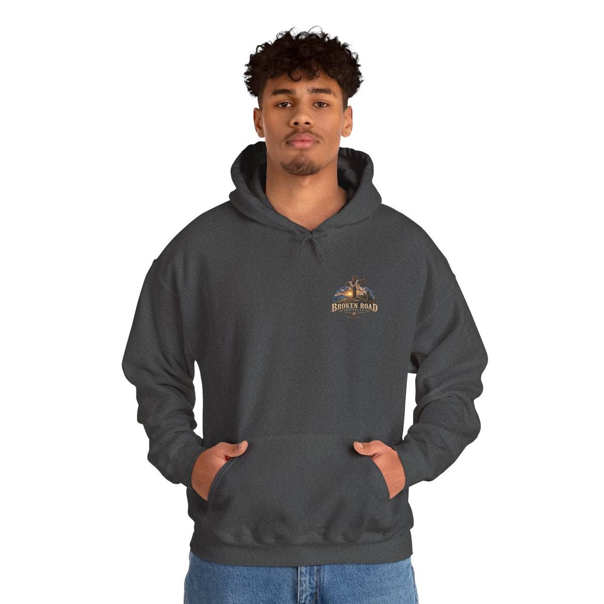 Walk By Faith™ - The Narrow Road Collection | Heavy Blend Hoodie | Broken Road Apparel Co.