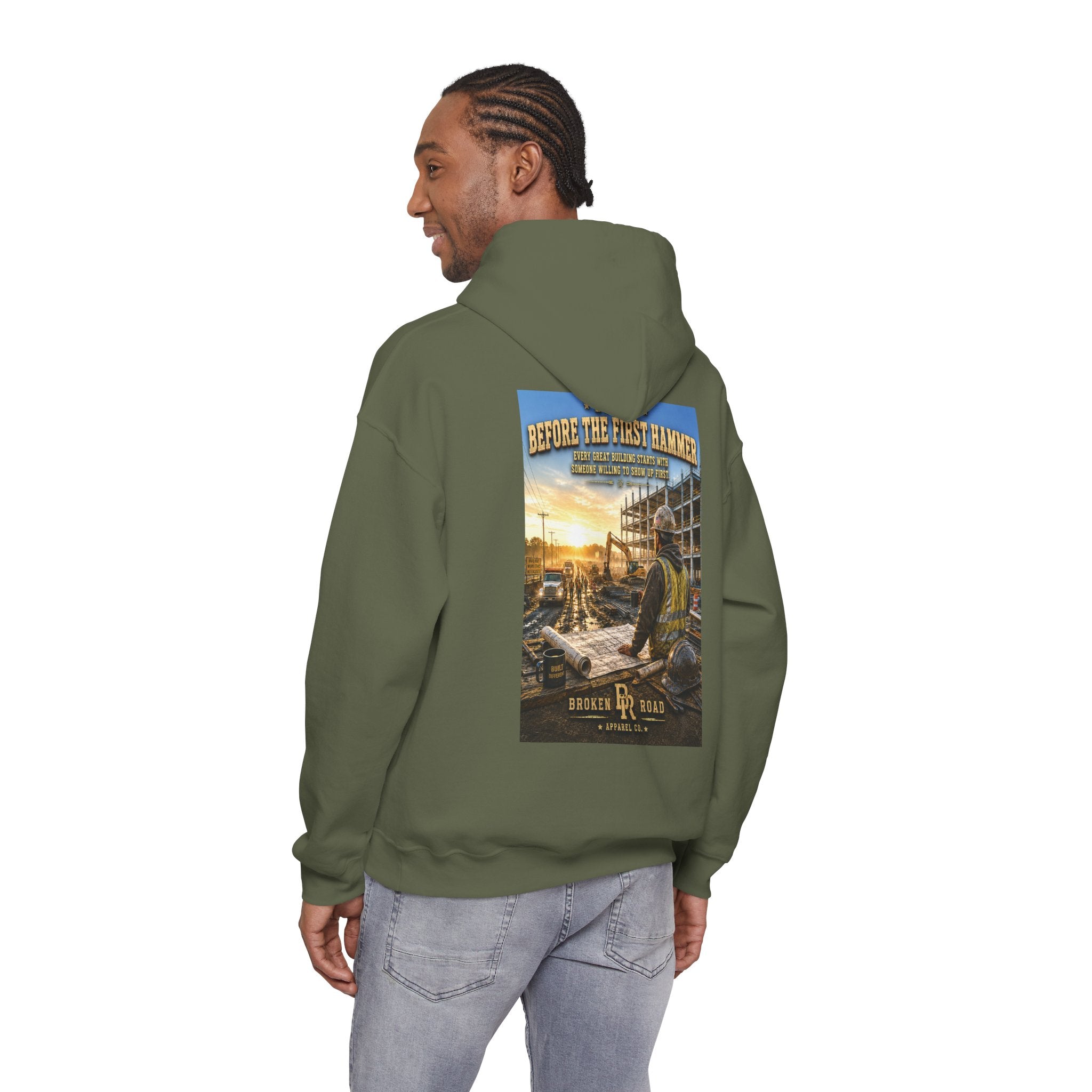 Before The First Hammer™ | Heavy Blend Hoodie | Broken Road Apparel Co.