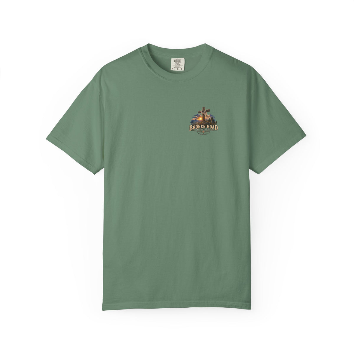 Walk By Faith — The Narrow Road Collection™ | Premium Garment-Dyed T-Shirt | Broken Road Apparel Co.