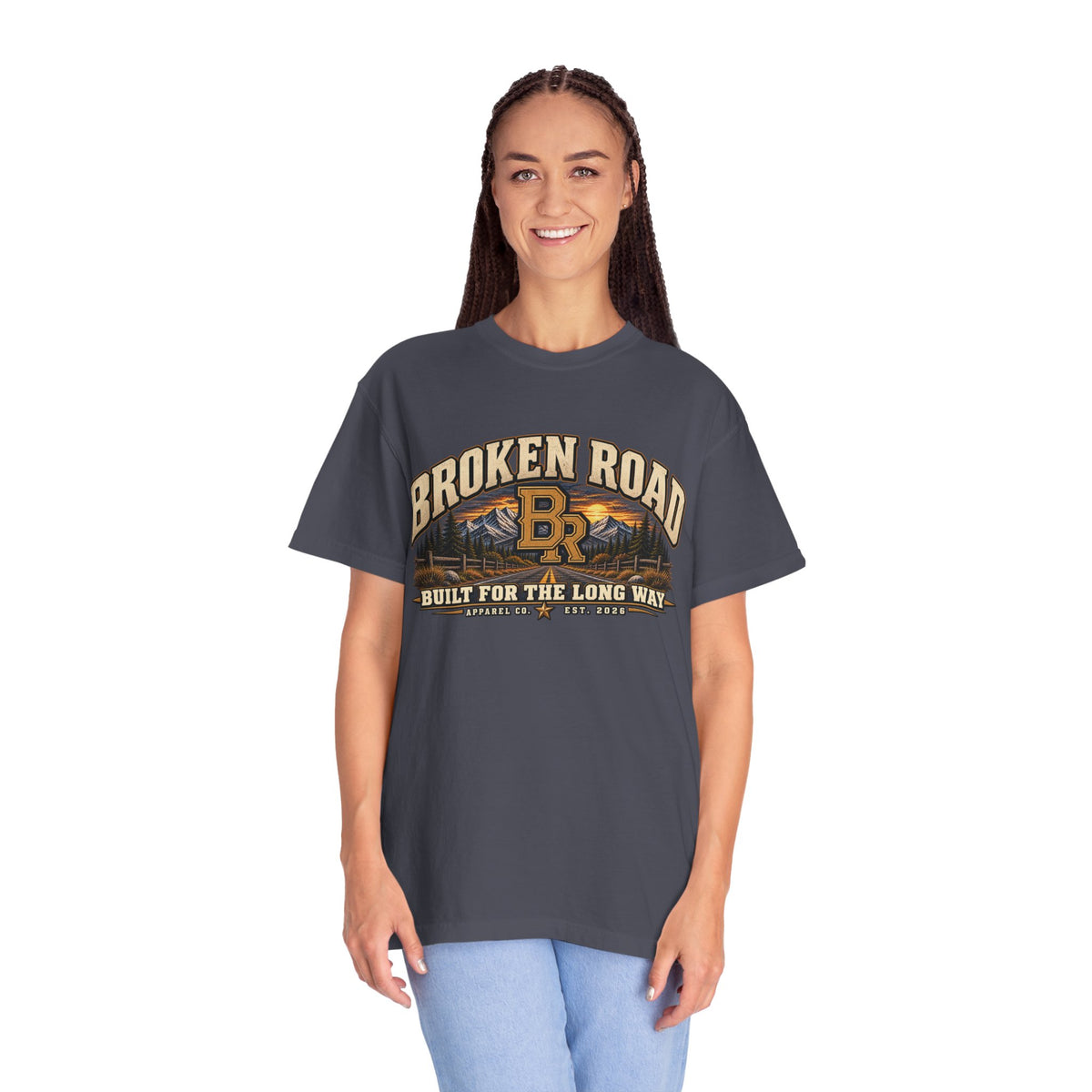 Built for the Long Way — Broken Road Gear | Premium Garment-Dyed T-Shirt | Broken Road Apparel Co.