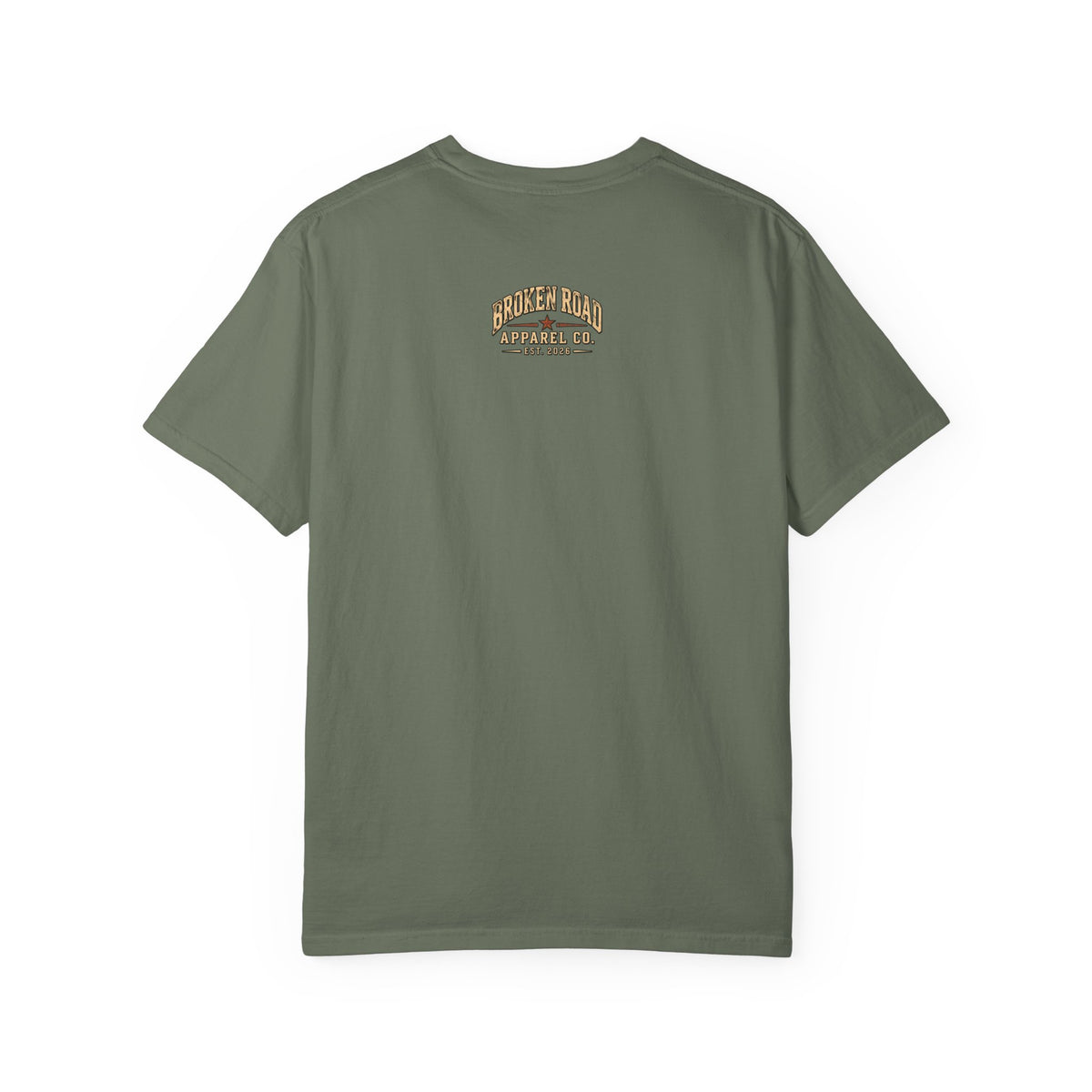 The Road Behind Made Me – Vintage Broken Road T-Shirt / Unisex Garment-Dyed T-shirt