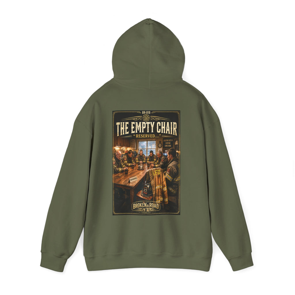 The Empty Chair™ | Heavy Blend Hoodie | Broken Road Apparel Co.