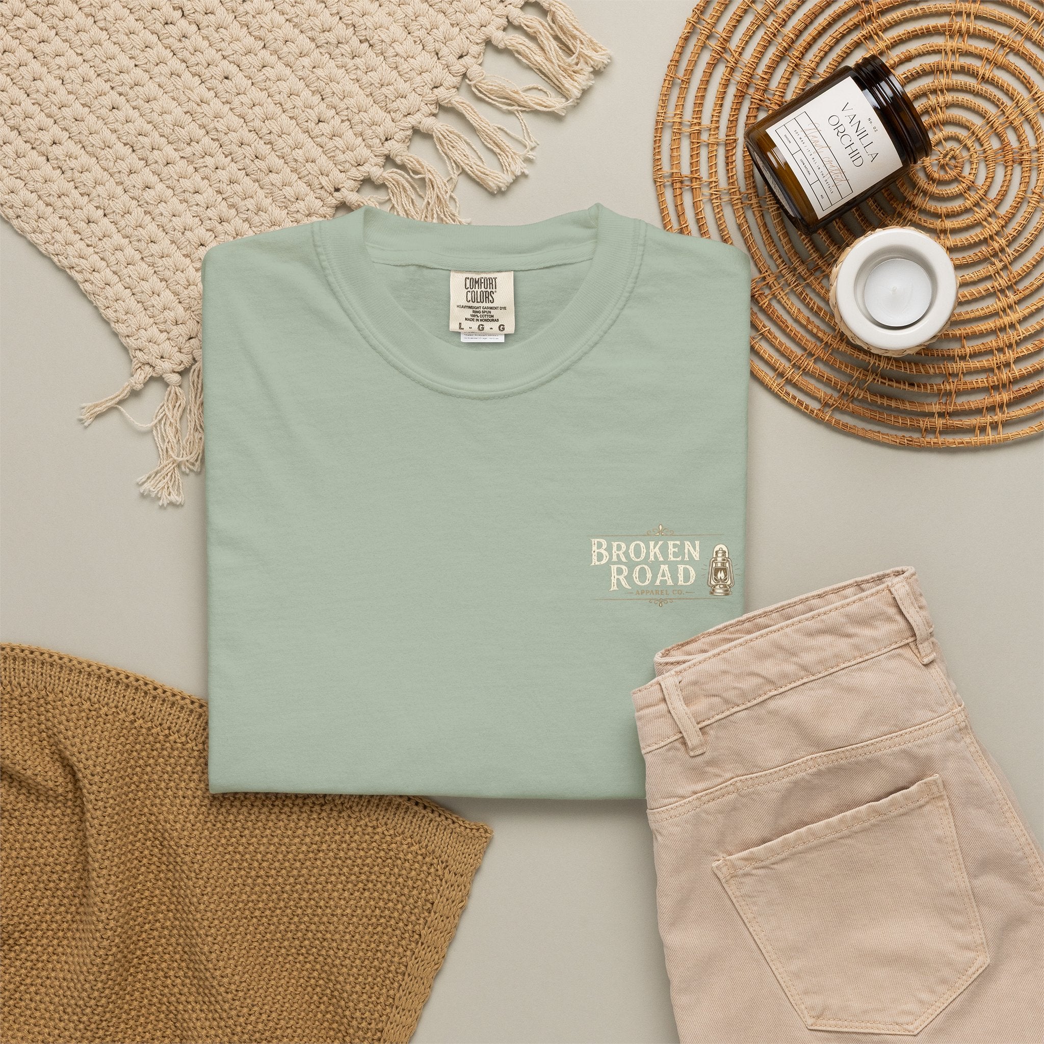 On The Road™ | Premium Garment-Dyed T-Shirt | Broken Road Apparel Co.