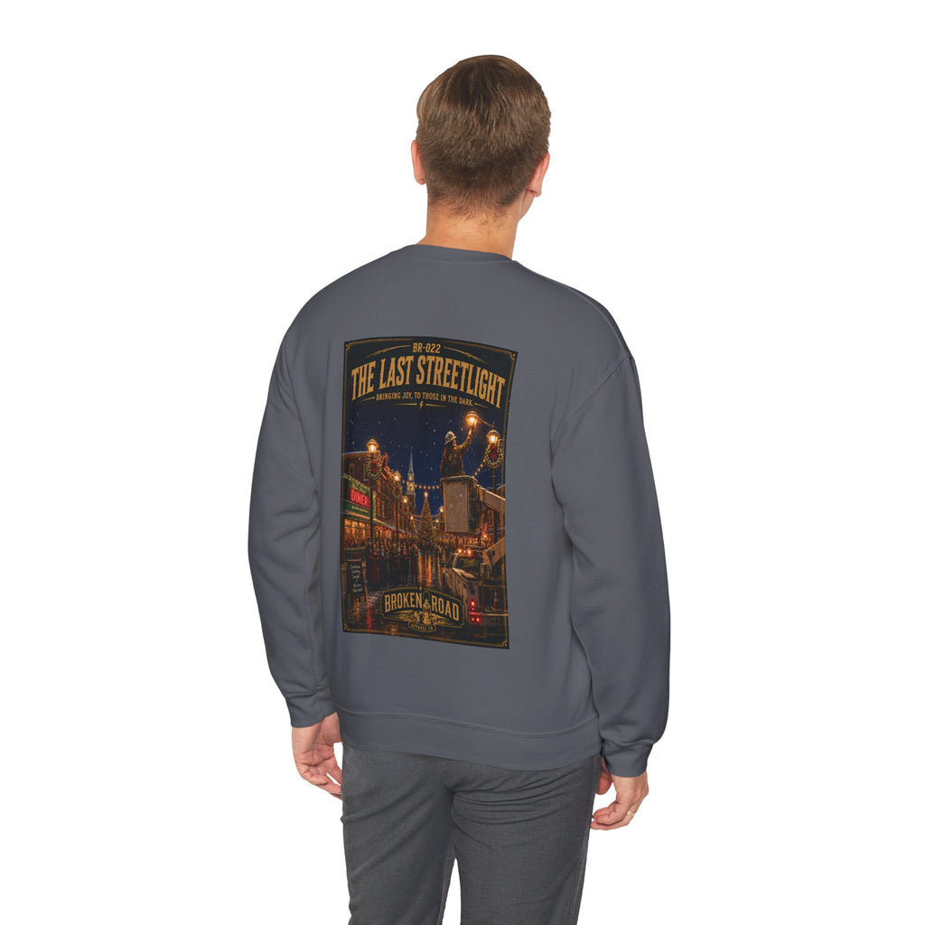 The Last Streetlight™ | Heavy Blend Crewneck Sweatshirt | Broken Road Apparel Co.