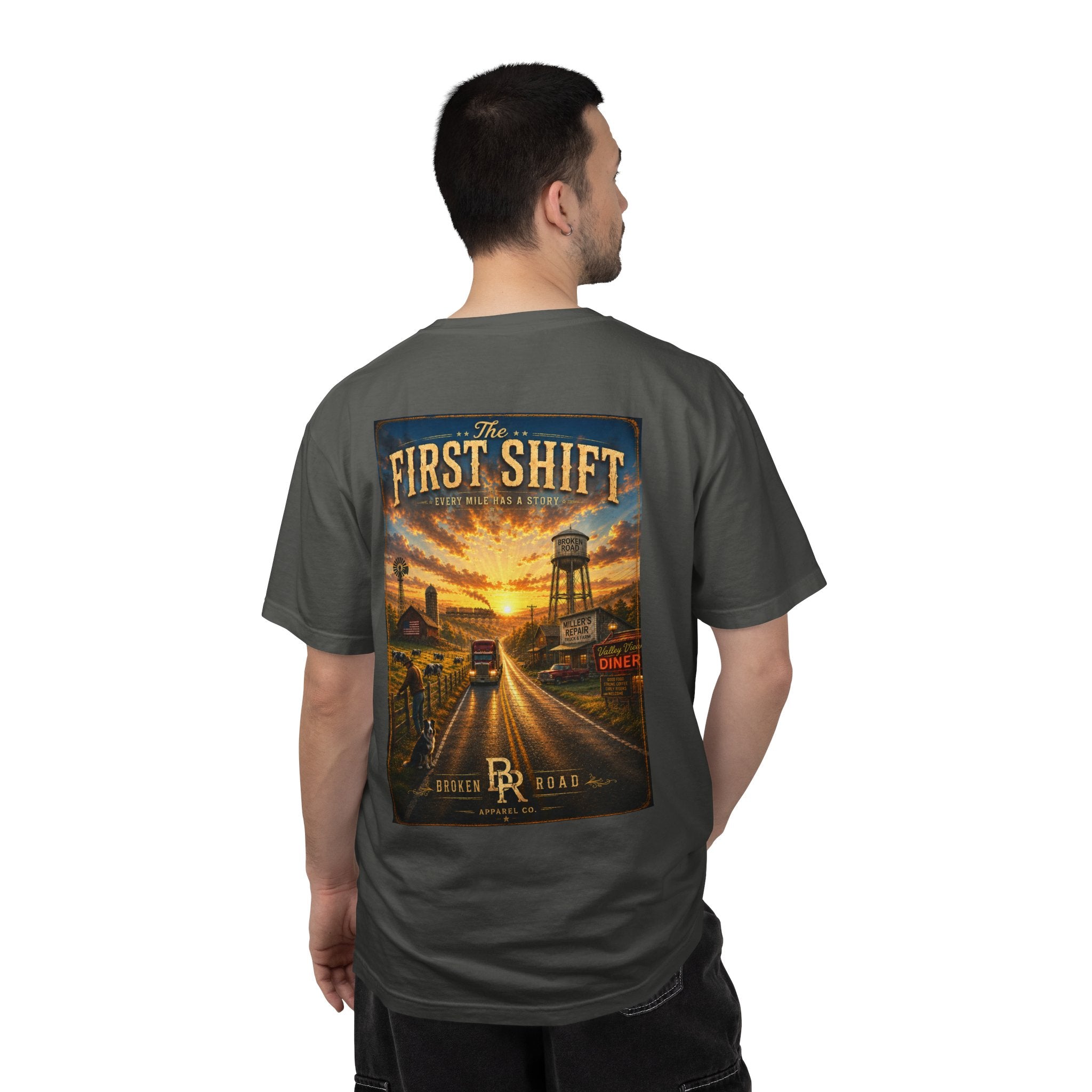 The First Shift™ | Premium Garment-Dyed T-Shirt
