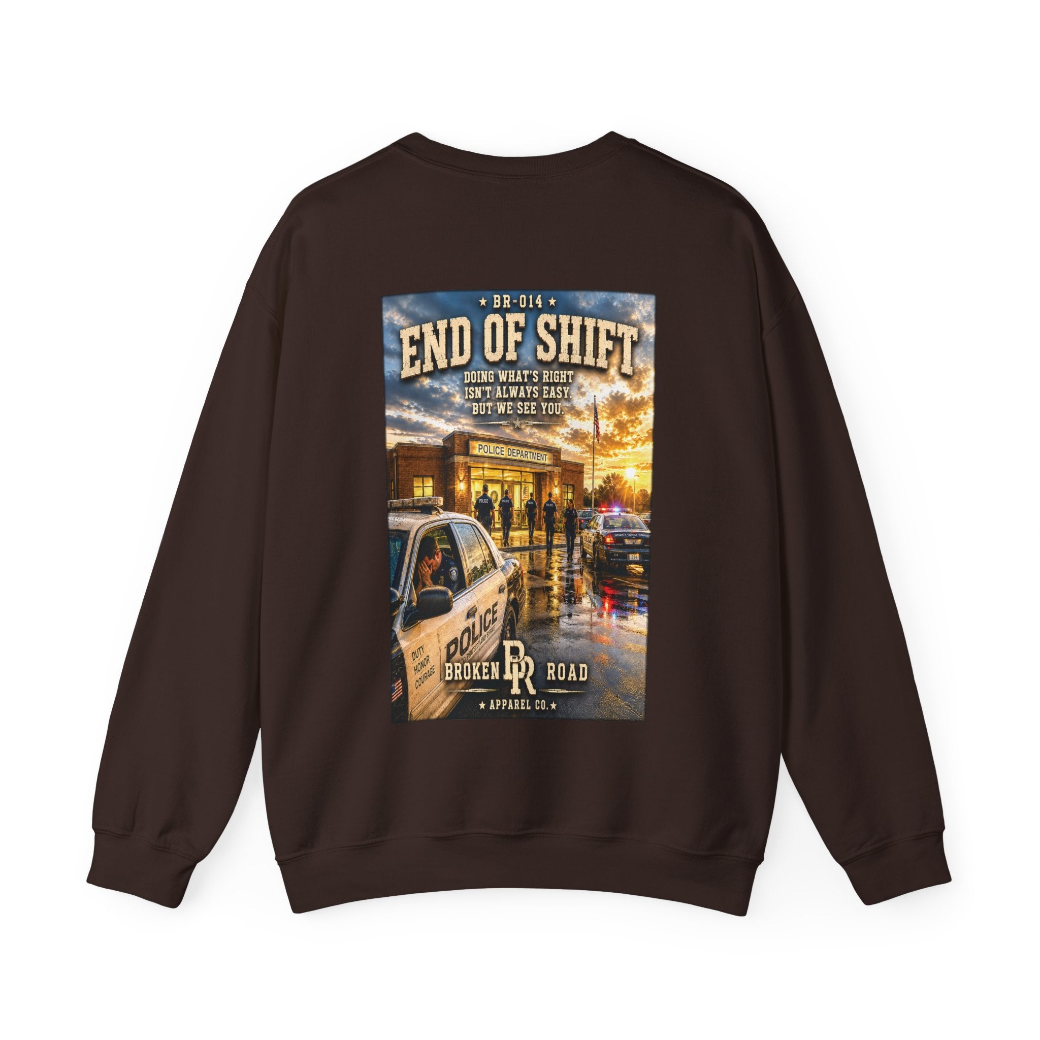 End Of Shift™ | Heavy Blend Crewneck Sweatshirt | Broken Road Apparel Co.