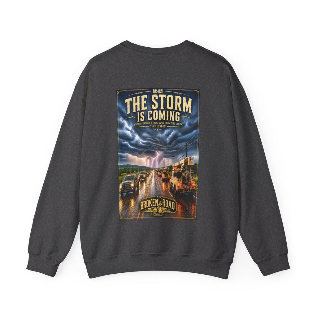 The Storm Is Coming™ | Heavy Blend Crewneck Sweatshirt | Broken Road Apparel Co.