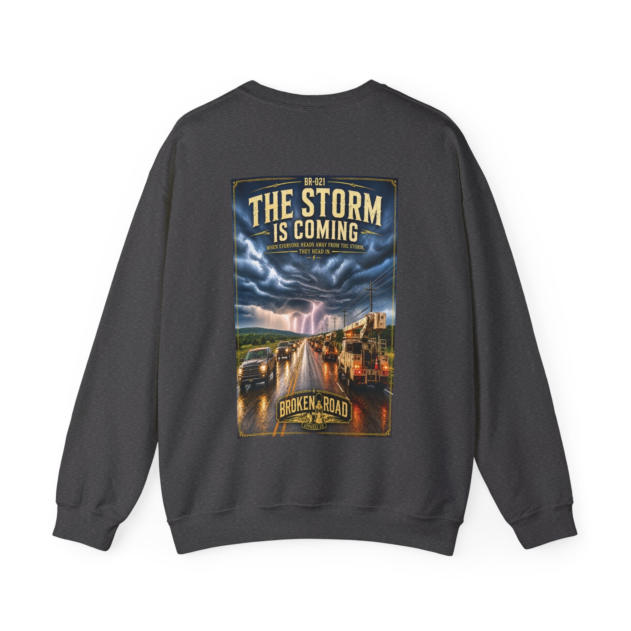 The Storm Is Coming™ | Heavy Blend Crewneck Sweatshirt | Broken Road Apparel Co.