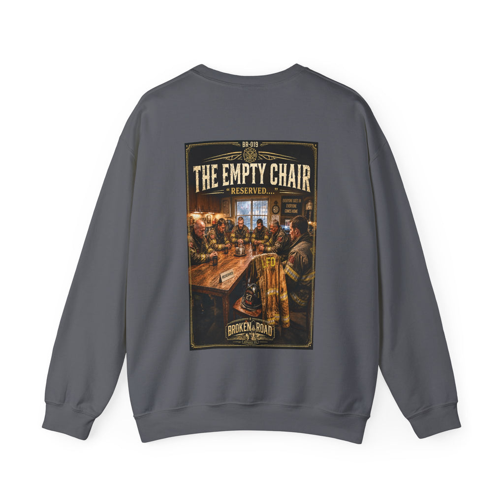 The Empty Chair™ | Heavy Blend Crewneck Sweatshirt | Broken Road Apparel Co.