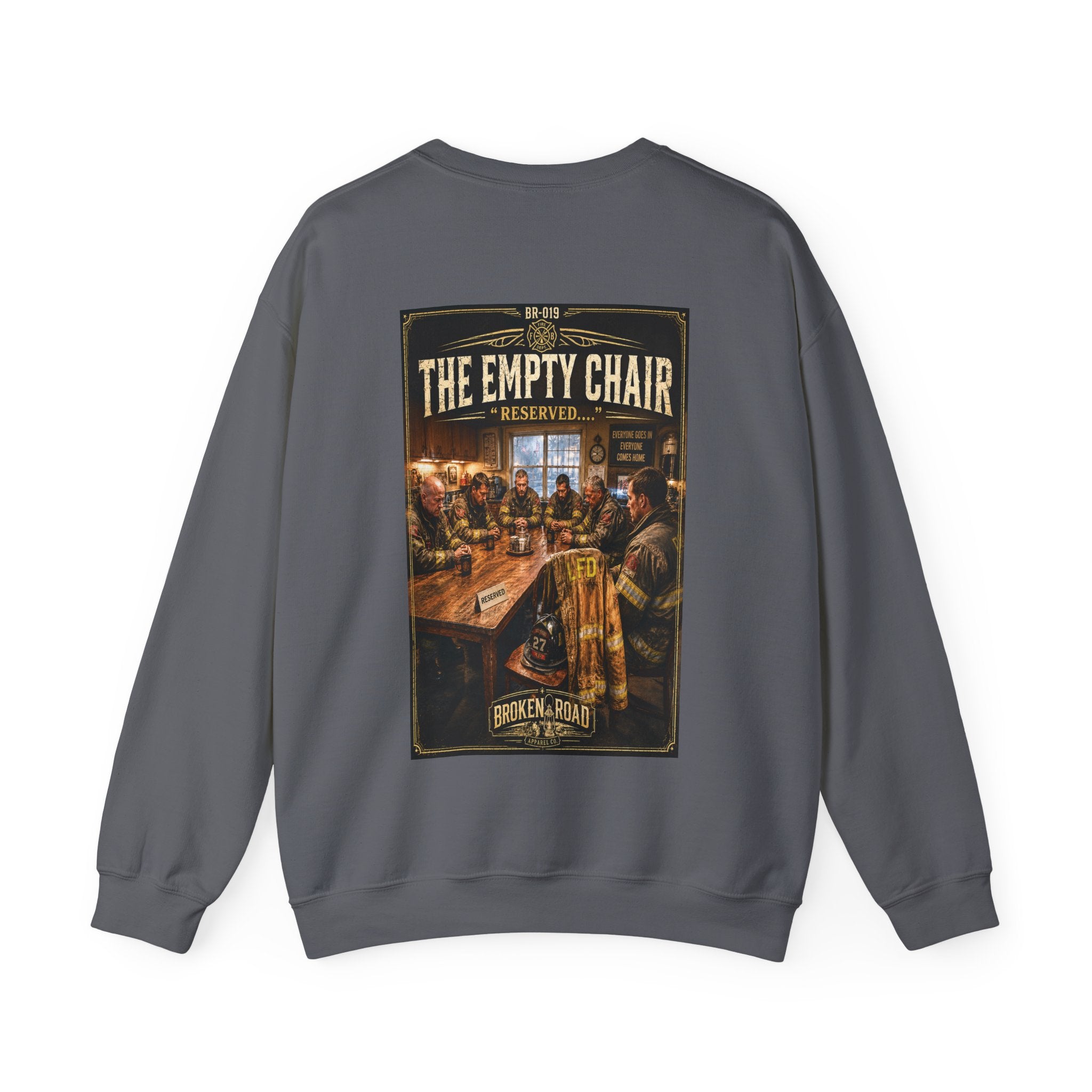 The Empty Chair™ | Heavy Blend Crewneck Sweatshirt | Broken Road Apparel Co.