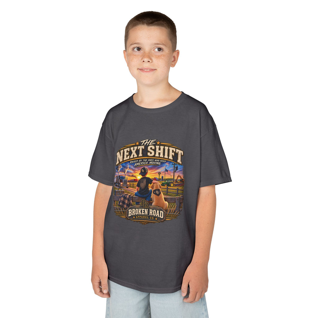 The Next Shift™ Male Kids Graphic Tee | Broken Road Apparel Co.