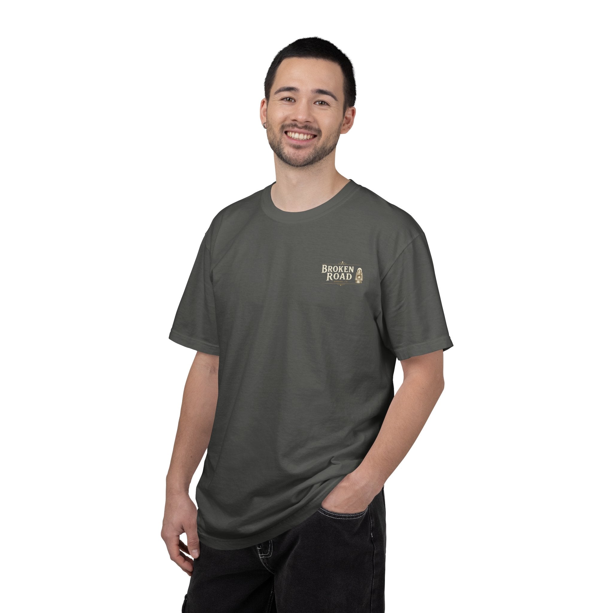 Finally Home™ | Premium Garment-Dyed T-Shirt | Broken Road Apparel Co.