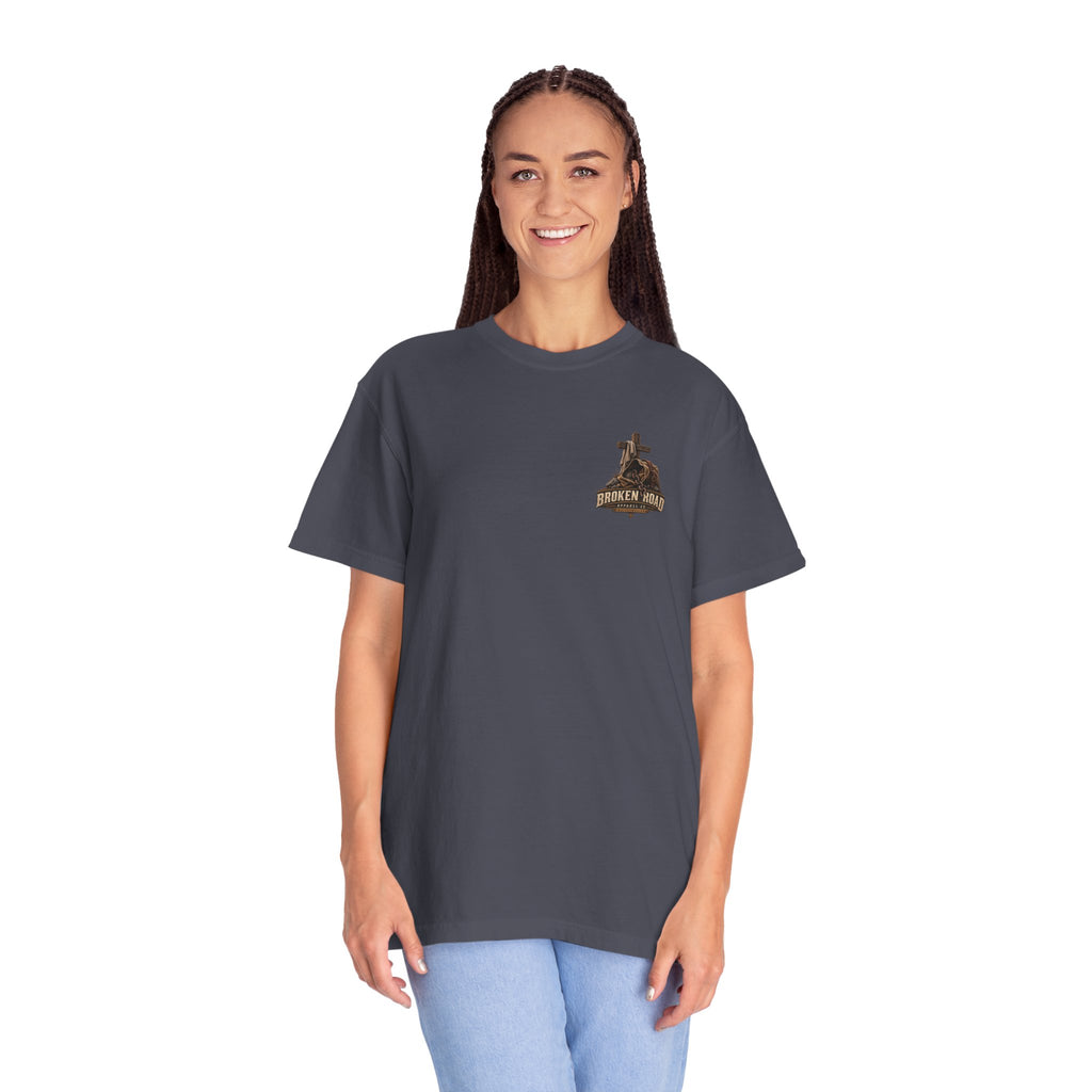 The Weight I Don't Carry™ - The Narrow Road Collection | Premium Garment-Dyed T-Shirt | Broken Road Apparel Co.