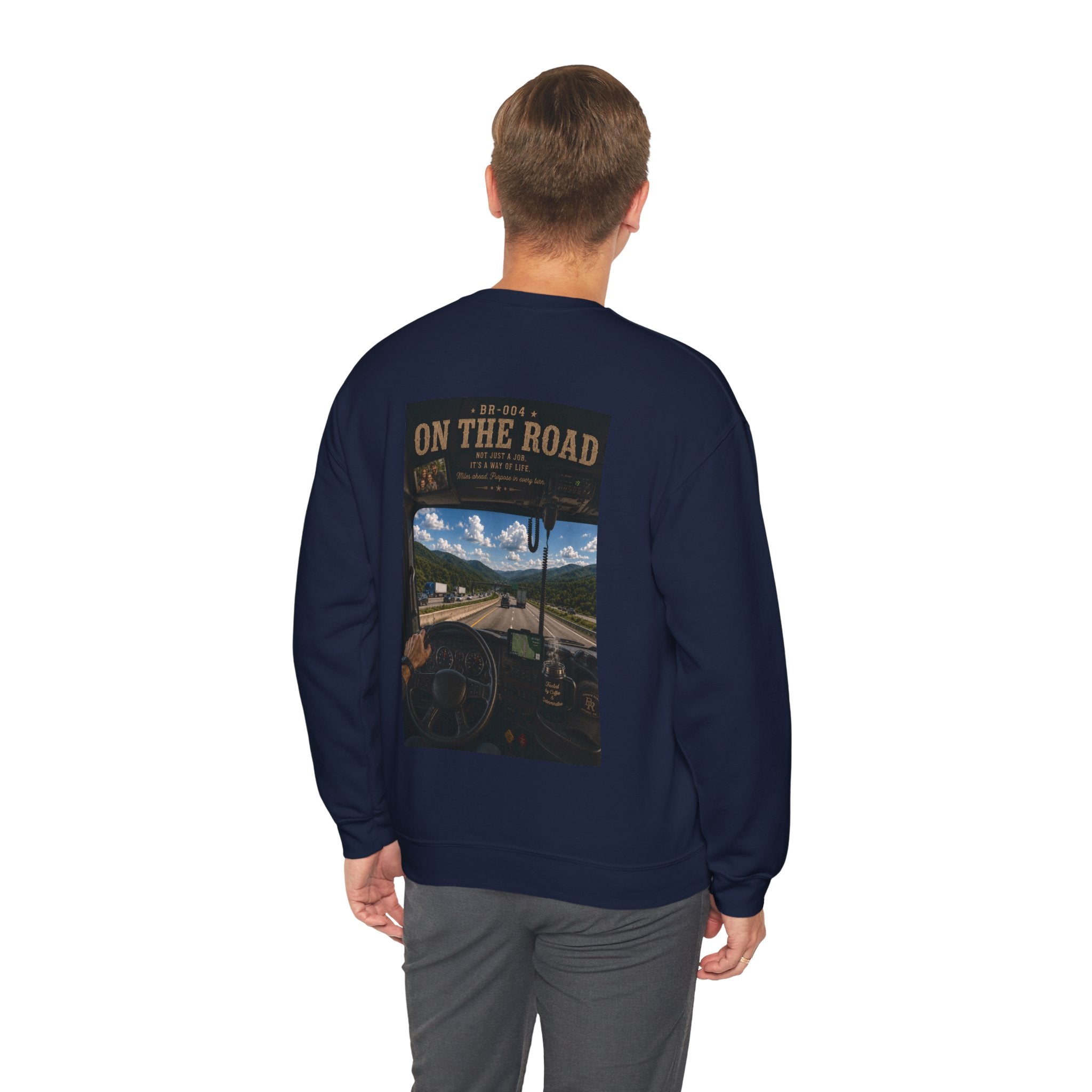 On The Road™ | Heavy Blend Crewneck Sweatshirt | Broken Road Apparel Co.