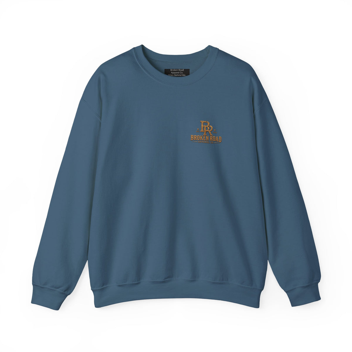 Miles Behind Me. Road Ahead™ | Heavy Blend Crewneck Sweatshirt | Broken Road Apparel Co.