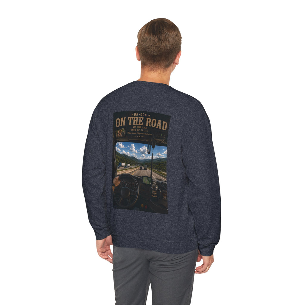 On The Road™ | Heavy Blend Crewneck Sweatshirt | Broken Road Apparel Co.