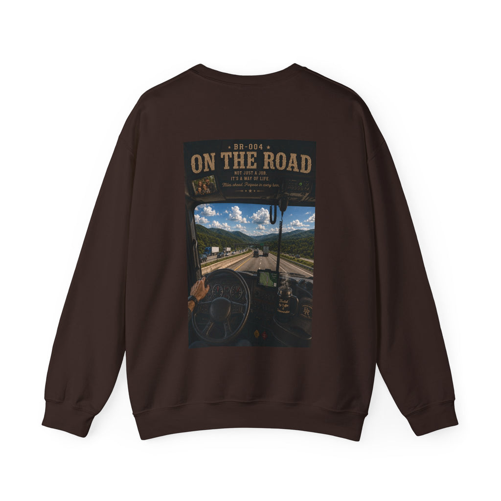 On The Road™ | Heavy Blend Crewneck Sweatshirt | Broken Road Apparel Co.