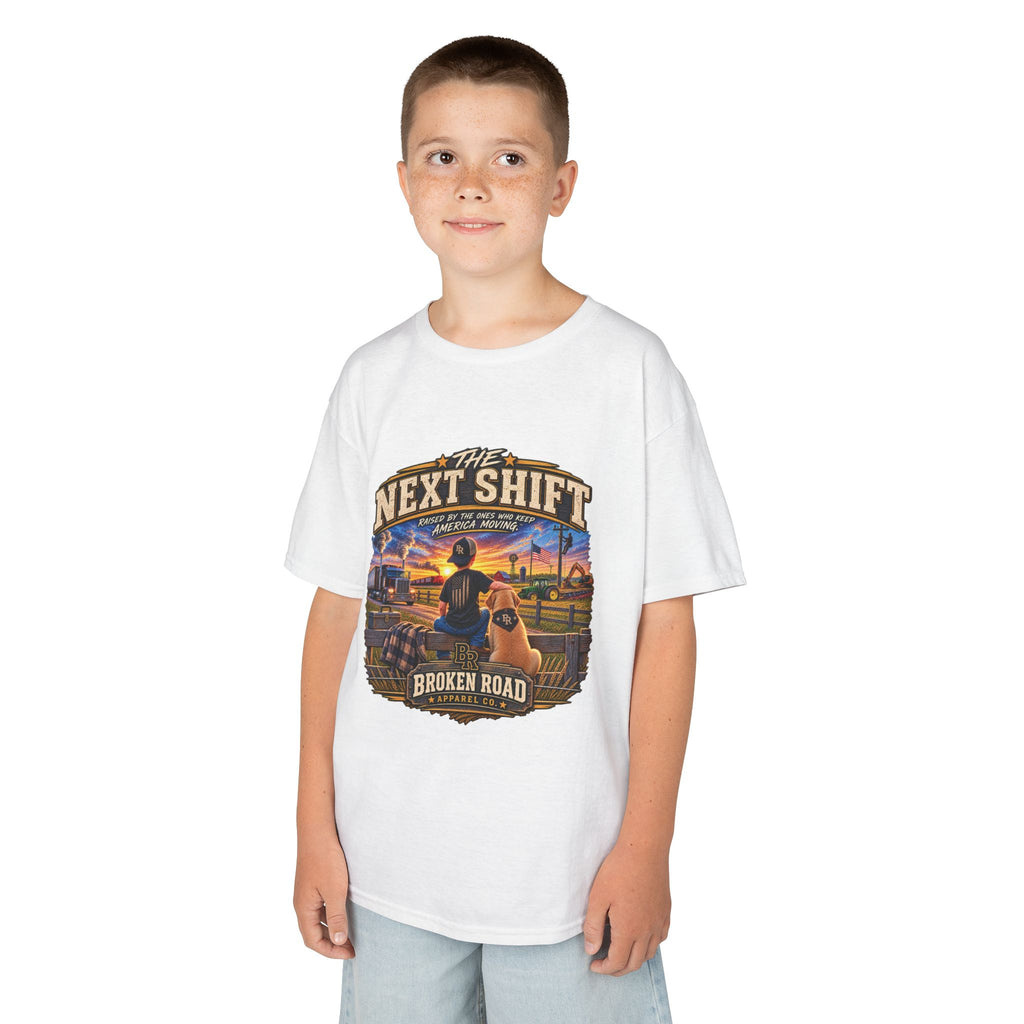 The Next Shift™ Male Kids Graphic Tee | Broken Road Apparel Co.
