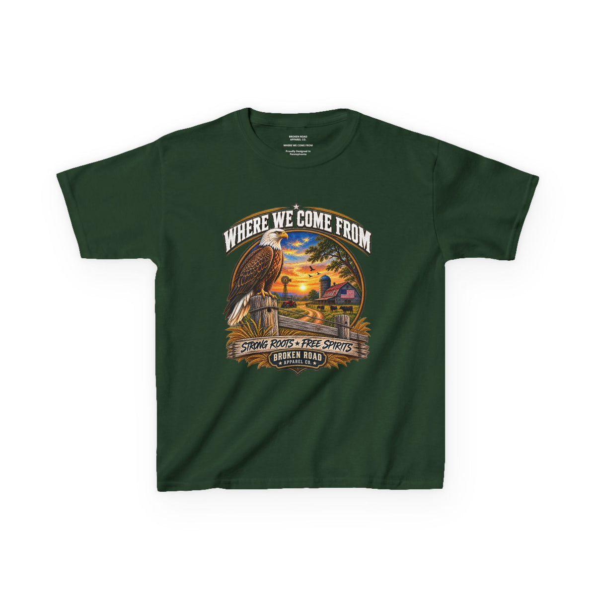 Where We Come From – Kids Graphic Tee | Broken Road Apparel Co.