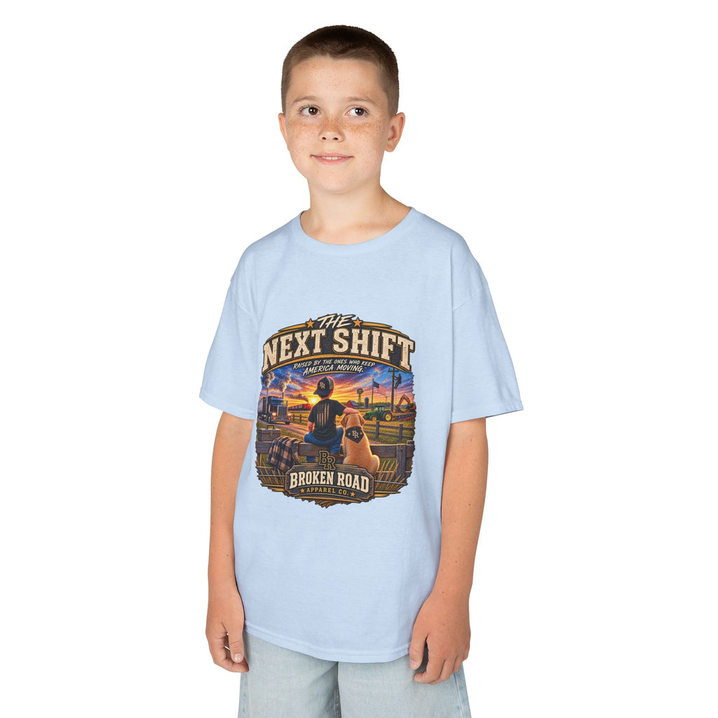 The Next Shift™ Male Kids Graphic Tee | Broken Road Apparel Co.