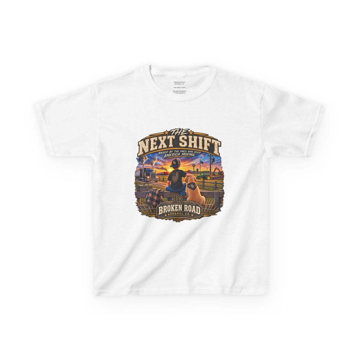 The Next Shift™ Male Kids Graphic Tee | Broken Road Apparel Co.
