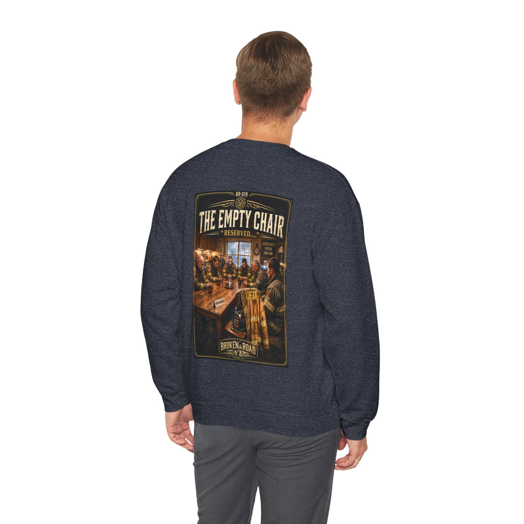 The Empty Chair™ | Heavy Blend Crewneck Sweatshirt | Broken Road Apparel Co.