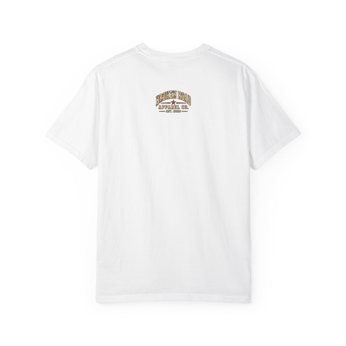 The Road Behind Made Me – Vintage Broken Road T-Shirt / Unisex Garment-Dyed T-shirt