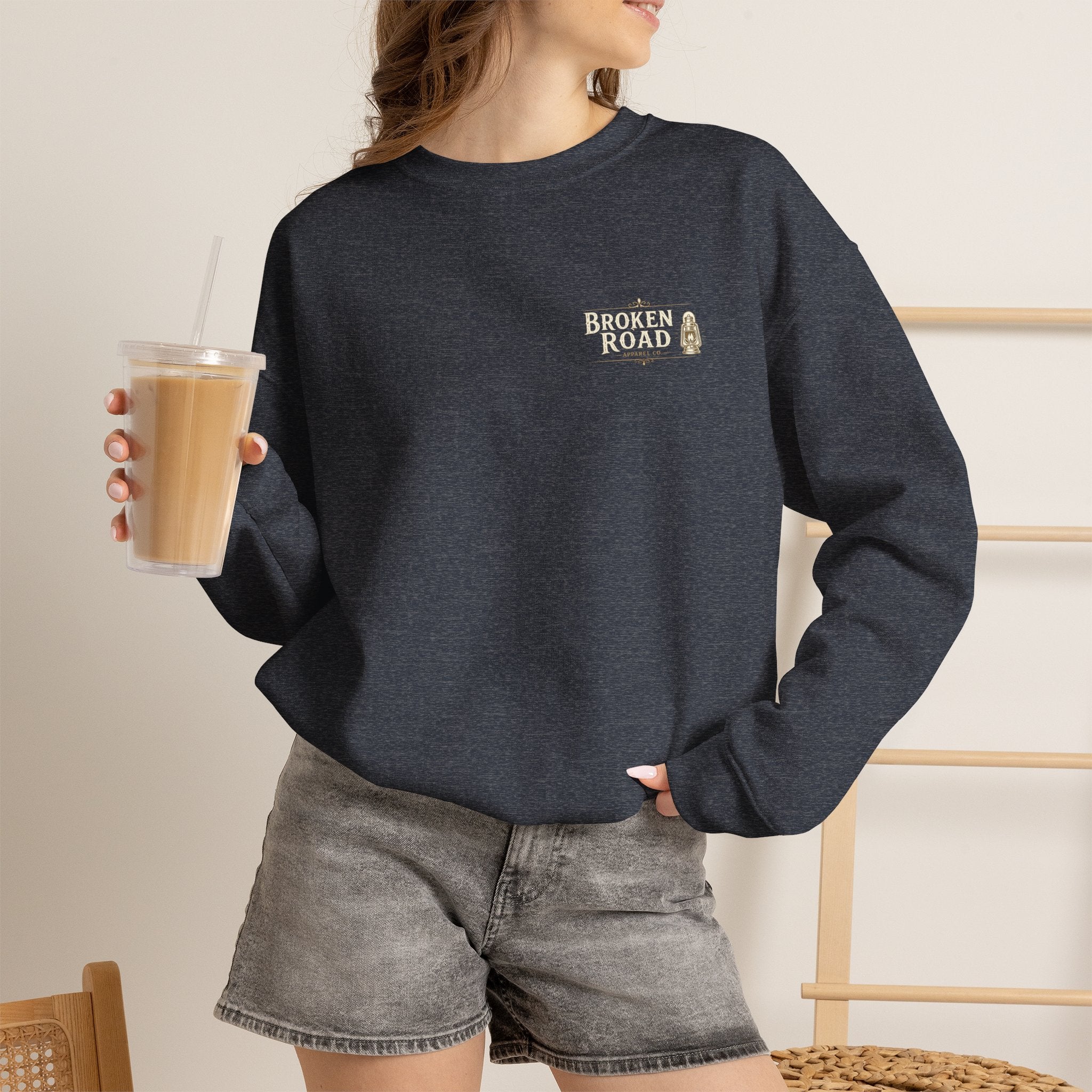 Finally Home™ | Heavy Blend Crewneck Sweatshirt | Broken Road Apparel Co.