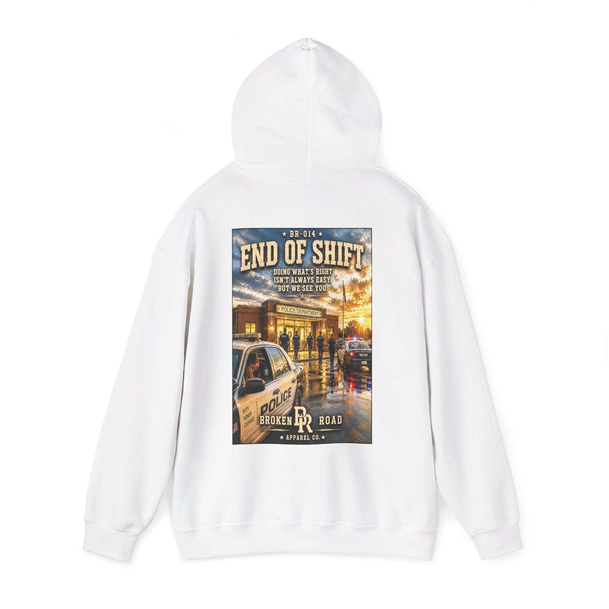End Of Shift™ | Heavy Blend Hoodie | Broken Road Apparel Co.