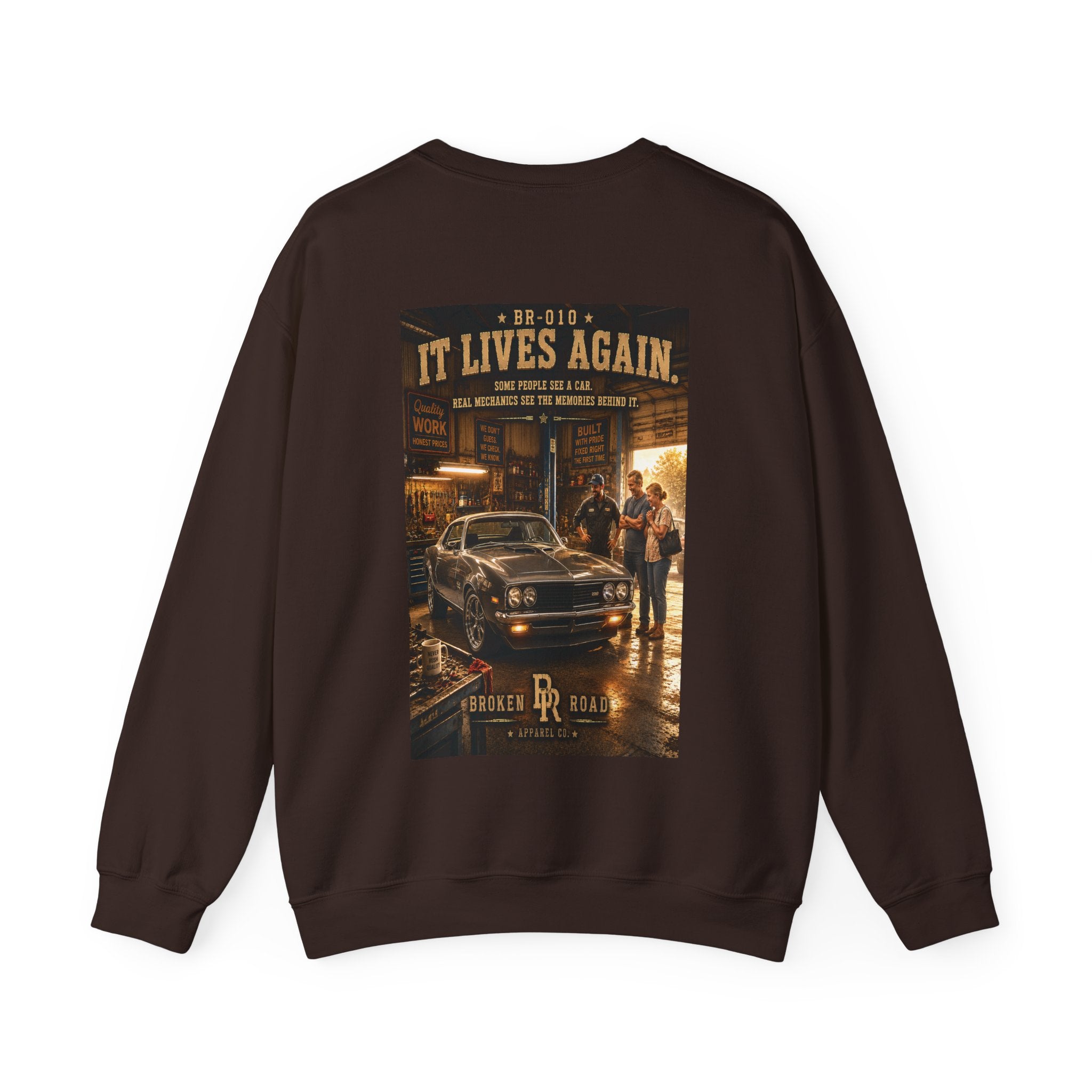 It Lives Again™ | Heavy Blend Crewneck Sweatshirt | Broken Road Apparel Co.