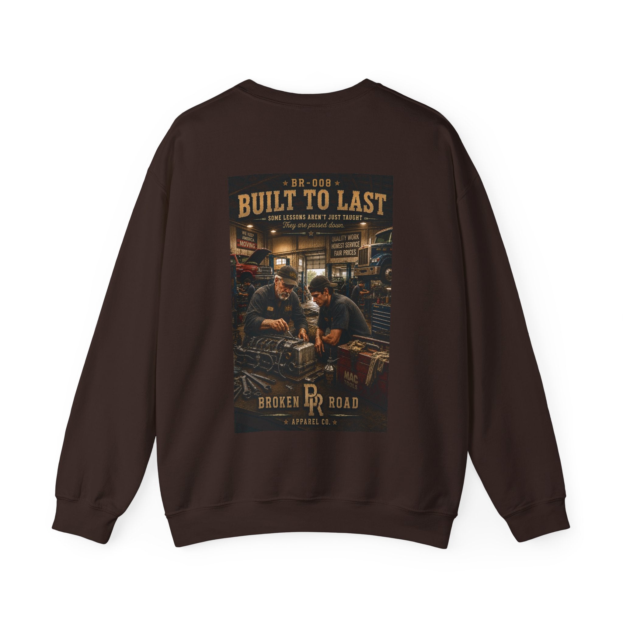 Built To Last™ | Heavy Blend Crewneck Sweatshirt | Broken Road Apparel Co.