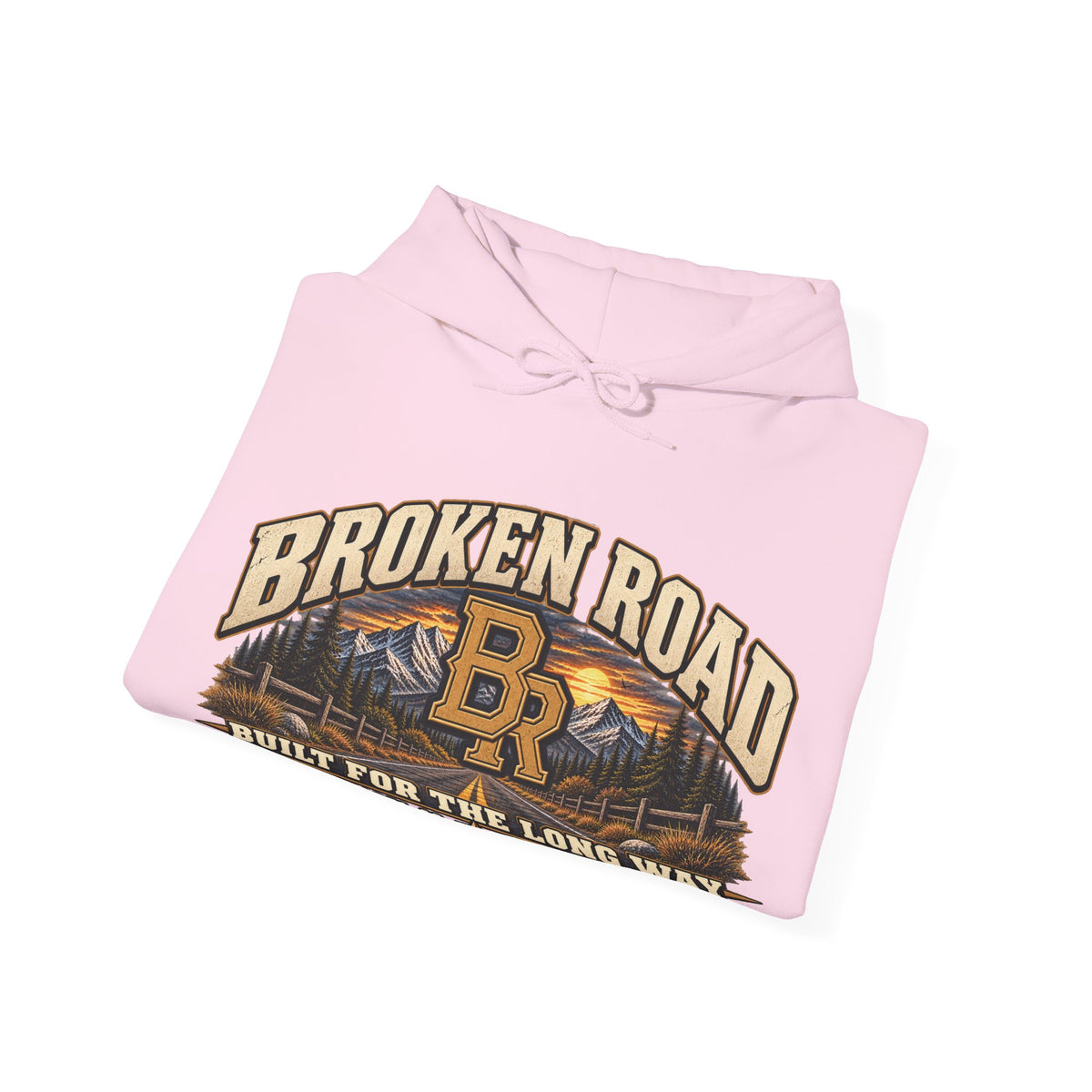 Built For The Long Way™ - Broken Road Gear | Heavy Blend Hoodie | Broken Road Apparel Co.