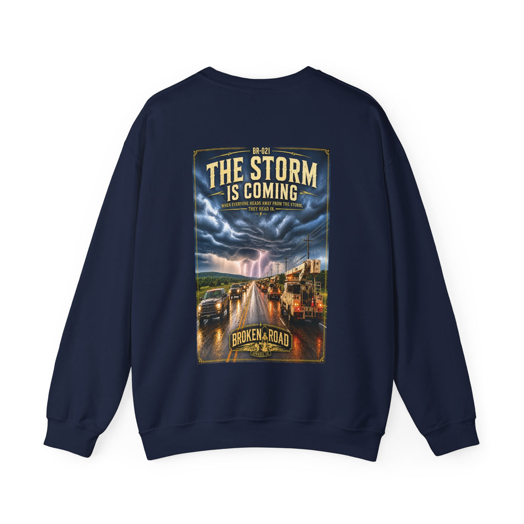 The Storm Is Coming™ | Heavy Blend Crewneck Sweatshirt | Broken Road Apparel Co.