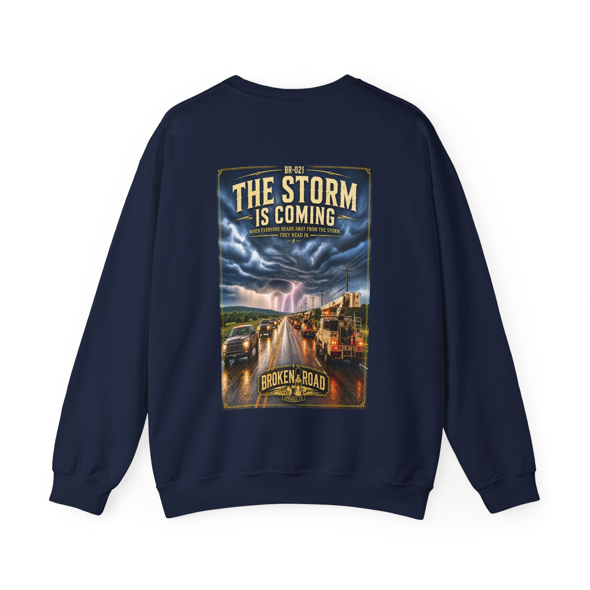 The Storm Is Coming™ | Heavy Blend Crewneck Sweatshirt | Broken Road Apparel Co.